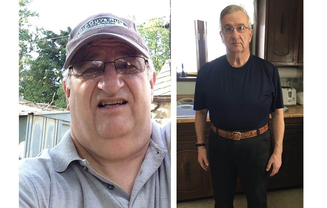 David Rivest David Rivest before and After going on a WFPB diet. In the after photo, Rivest is noticeably thinner